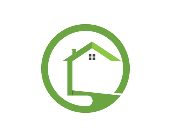 Gebouw Huis Logo Vector — Stockvector