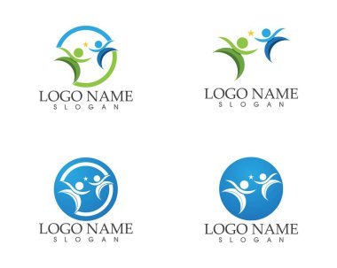 Sağlık görevlileri logo vektörünü önemser