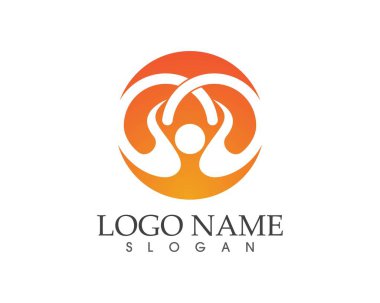 Sonsuzluk logosu ve sembol şablonu