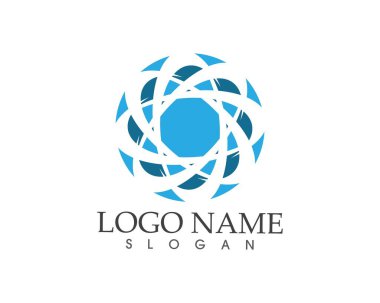 Vektör - Teknoloji çemberi şablonu 