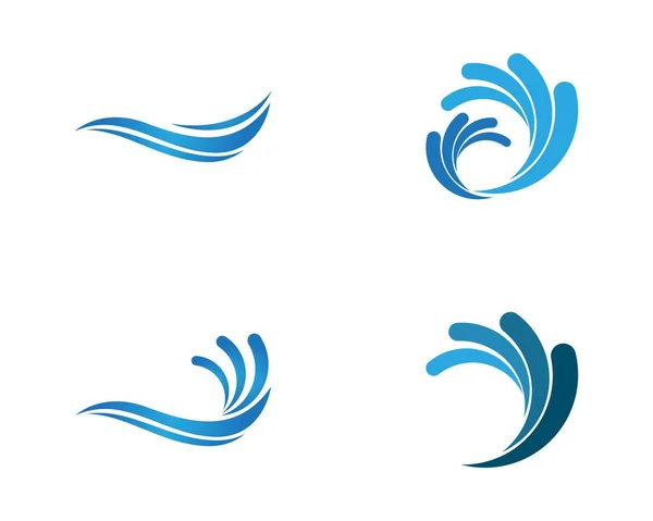 Logo Signe Icône Éclaboussure Eau — Image vectorielle