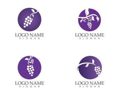 Grape fruit icon sign logo clipart