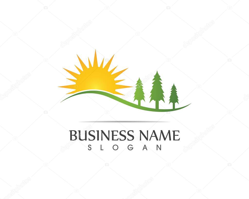 Mountain Logo Business Template Vector