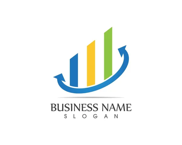 Business Finance Logo Vector Concept Illustration — Stock Vector