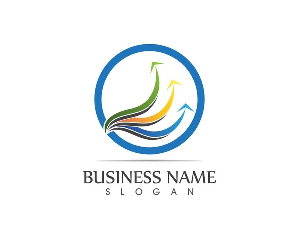 Logo Finanzas Empresariales Ilustración Del Concepto Vectorial — Archivo Imágenes Vectoriales