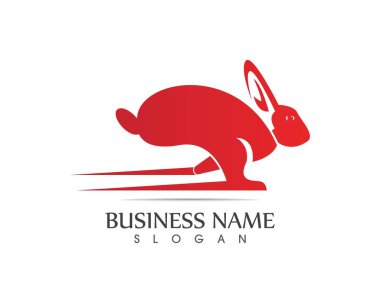 Rabbit Logo template vector icon design clipart