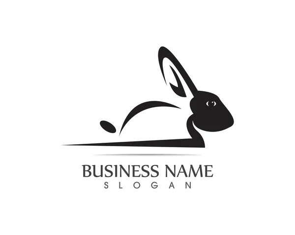 Дизайн Векторної Іконки Логотипом Кролика — стоковий вектор