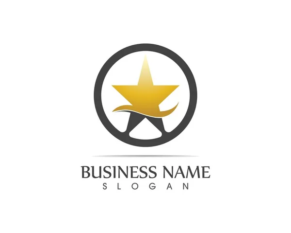 Projeto Logotipo Ícone Estrela Estilizado — Vetor de Stock