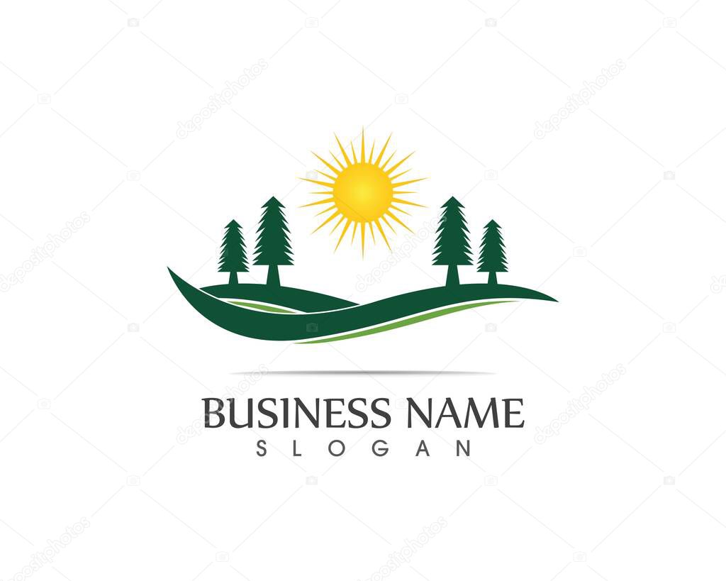 Mountain Logo Business Template Vector