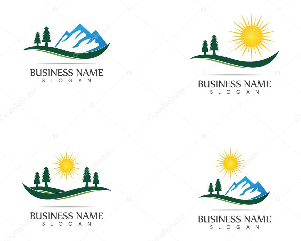 Mountain Logo Business Template Vector