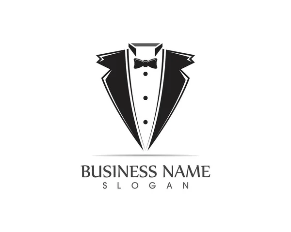 Tuxedo Șablon Design Logo — Vector de stoc