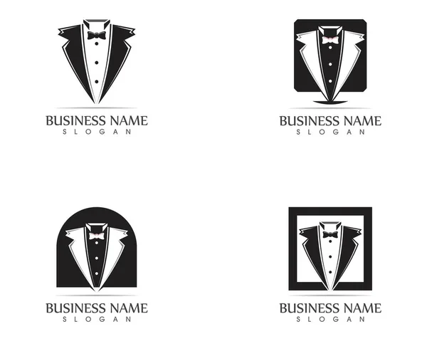 Tuxedo Logo Design Skabelon – Stock-vektor