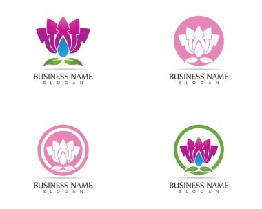 Çiçek güzelliği logo tasarımı konsepti