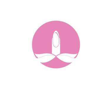 Spa tırnak simgesi logo tasarımı illüstrasyonu