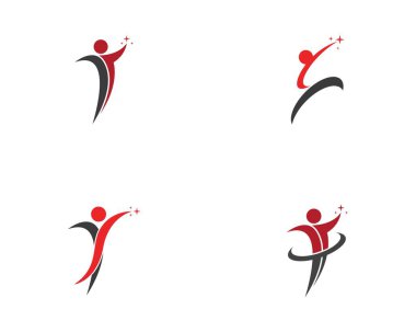 Sağlık görevlileri logo tasarım vektörü illüstrasyonunu önemser