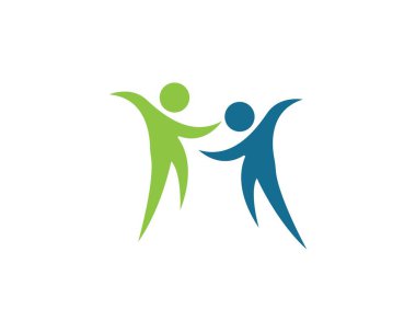 Sağlık görevlileri logo tasarım şablonunu önemser