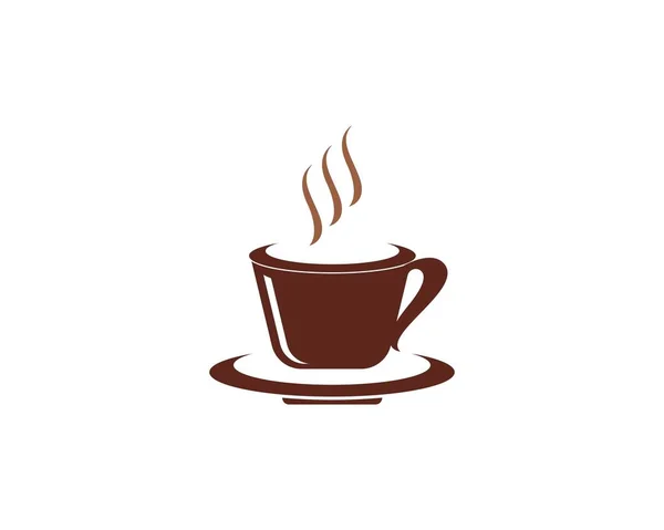 Tasse Café Logo Modèle Vectoriel Icône Design — Image vectorielle