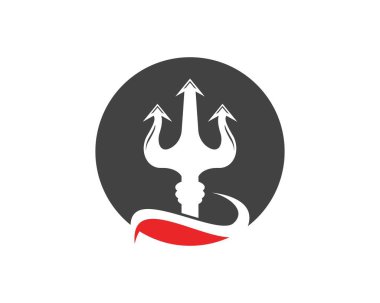 Sihirli mızrak logosu şablonu