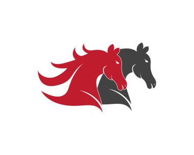 At logosu tasarım vektör şablonu