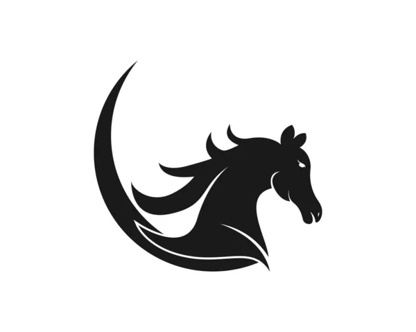 Πρότυπο Φορέα Σχεδιασμού Λογότυπου Αλόγου — Διανυσματικό Αρχείο