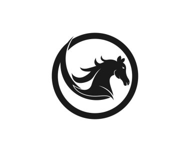 At logosu tasarım vektör şablonu