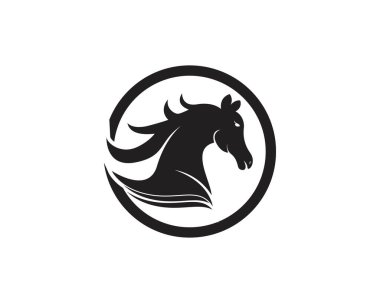At logosu tasarım vektör şablonu