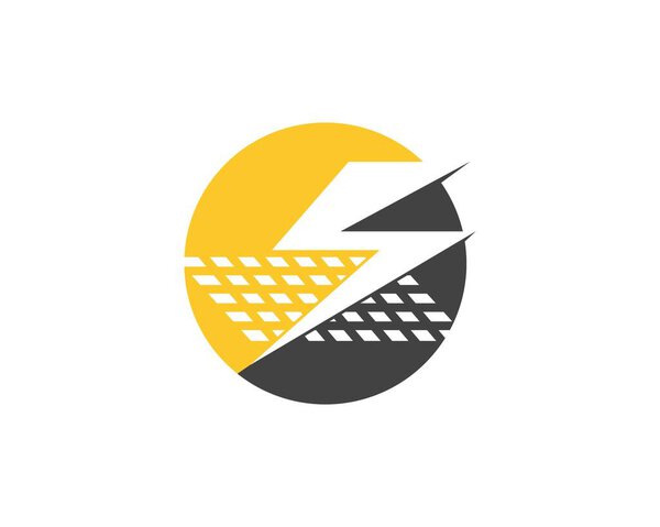 Solar energy panel logo vector