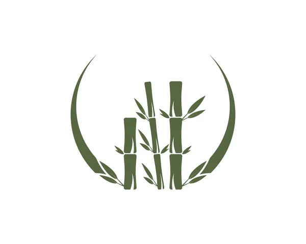 Bambu yaprağı logo vektörü