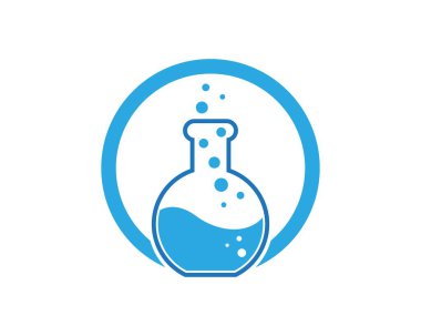 Laboratuar logo vektör şablonu