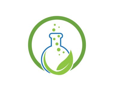 Laboratuar logo vektör şablonu