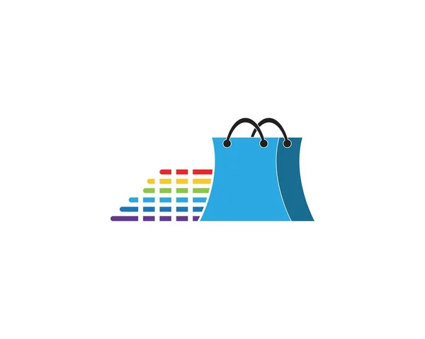 Vorlage Für Das Logo Der Einkaufstasche — Stockvektor