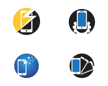 Akıllı telefon logo şablonu