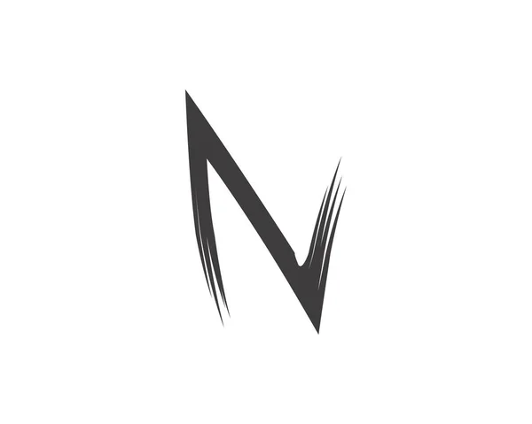 Modelo Logotipo Escovas Abstratas Carta Negócios — Vetor de Stock