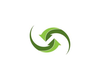 Okları daire içine al logo vektör şablonu