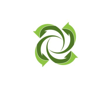 Okları daire içine al logo vektör şablonu