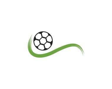 Futbol simgesi logo vektör şablonu