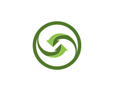 Okları daire içine al logo vektör şablonu