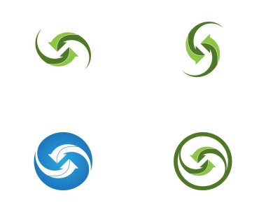 İş okları logo şablonu