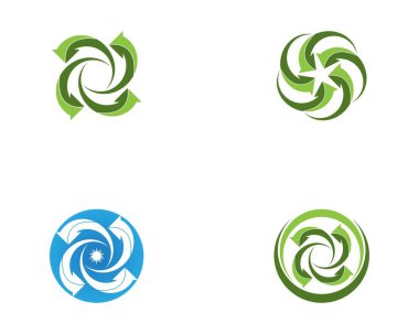 İş okları logo şablonu