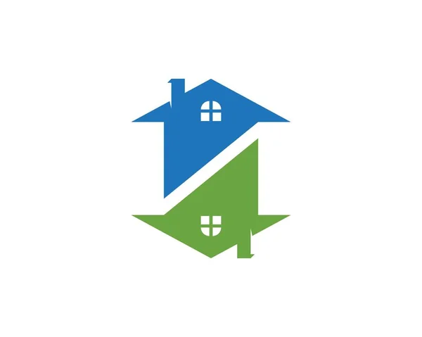 Buiding Home Logo Sjabloon — Stockvector