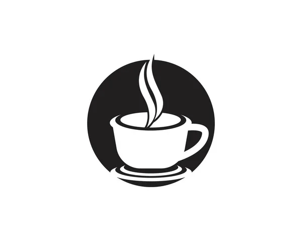 Modèle Vectoriel Conception Logo Tasse Café — Image vectorielle