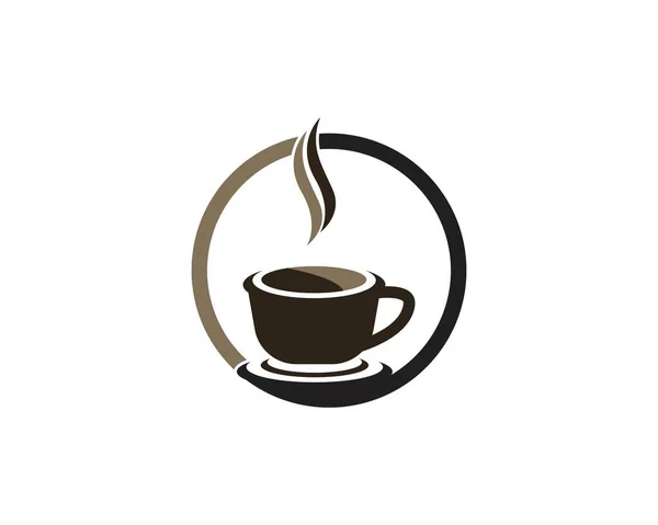 Modèle Vectoriel Conception Logo Tasse Café — Image vectorielle