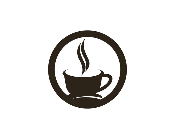 Modèle Vectoriel Conception Logo Tasse Café — Image vectorielle
