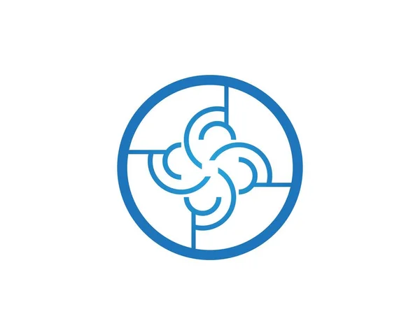 Business Techno Line Logo Design Konzept — Stockvektor