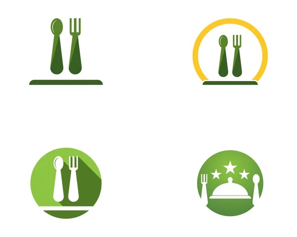 Векторный Шаблон Логотипа Ресторана — стоковый вектор