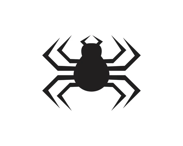 Mall För Vektor För Spindelns Logotyp — Stock vektor