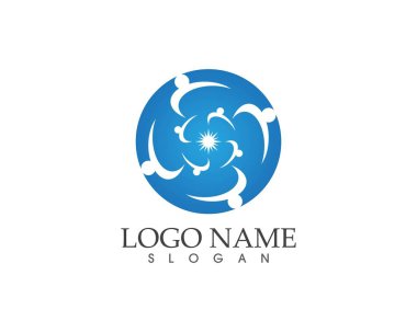 Sağlık tıbbi logo şablonu