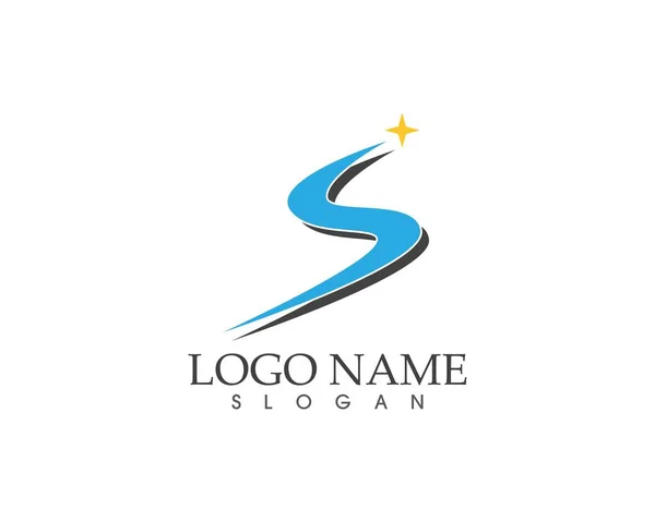 Modèle Logo Entreprise Icône Lettre — Image vectorielle