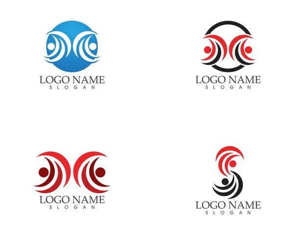 Harfi Simgesi Logo Vektör Şablonu — Stok Vektör