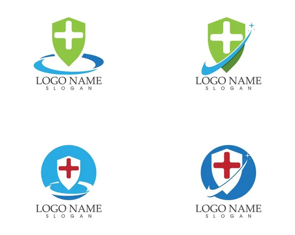 Шаблон Медичного Логотипу Здоров — стоковий вектор